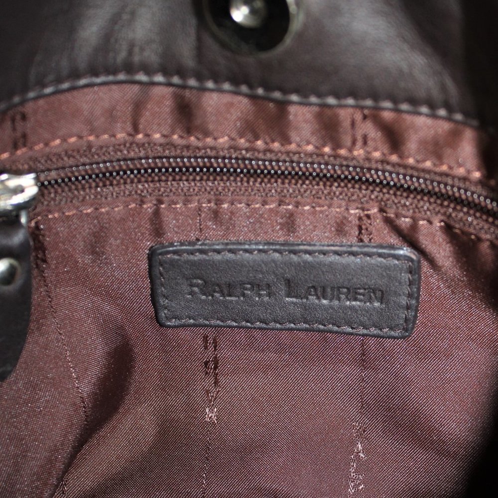 Ralph Lauren Dark Brown Shoulder Bag - Picture 8 of 9